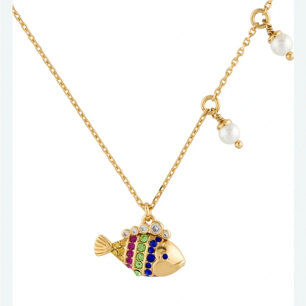 $99 Kate Spade What A Catch Mini Fish Charm‎ Pendant